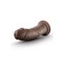 DR. SKIN SILICONE DR. SHEPHERD 8 INCH DILDO WITH SUCTION CUP CHOCOLATE - 4
