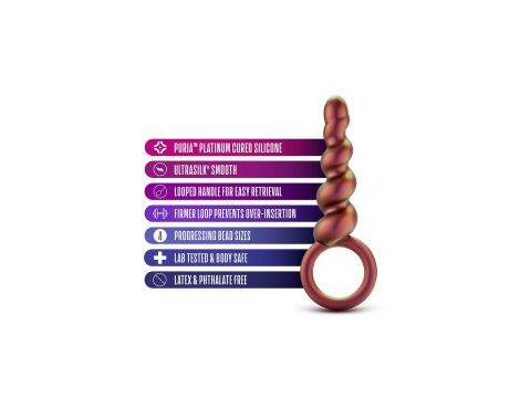 ANAL ADVENTURES MATRIX DUO LOOP PLUG COPPER - 2
