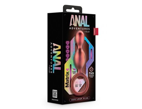 ANAL ADVENTURES MATRIX DUO LOOP PLUG COPPER - 3