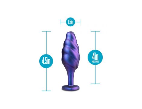 ANAL ADVENTURES MATRIX BUMPED BLING PLUG SAPPHIRE - 4