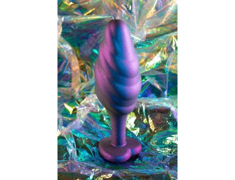 ANAL ADVENTURES MATRIX BUMPED BLING PLUG SAPPHIRE - 2