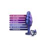 ANAL ADVENTURES MATRIX BUMPED BLING PLUG SAPPHIRE - 4
