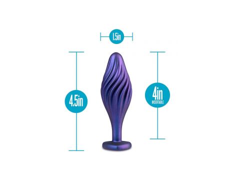 ANAL ADVENTURES MATRIX SWIRLING BLING PLUG SAPPHIRE - 2
