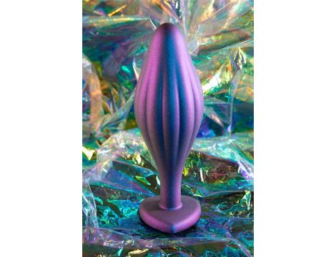 ANAL ADVENTURES MATRIX WAVY BLING PLUG SAPPHIRE - 2