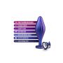 ANAL ADVENTURES MATRIX WAVY BLING PLUG SAPPHIRE - 5
