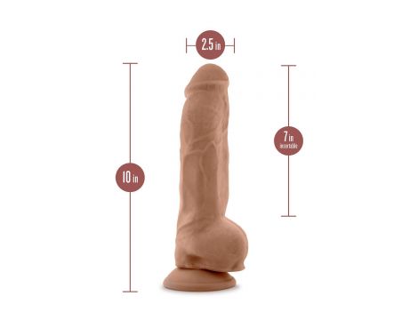 AU NATUREL BIG BOY 10" DILDO MOCHA - 4