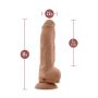 AU NATUREL BIG BOY 10" DILDO MOCHA - 5