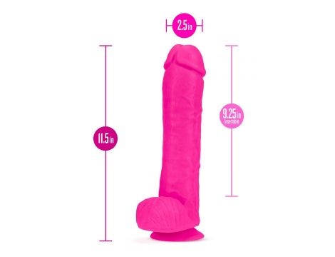 AU NATUREL BOLD BIG JOHN 11" DILDO PINK - 3