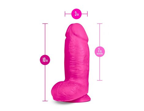 AU NATUREL BOLD CHUB 10" DILDO PINK - 4