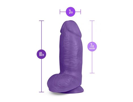 AU NATUREL BOLD CHUB 10" DILDO PURPLE - 3