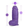AU NATUREL BOLD CHUB 10" DILDO PURPLE - 4