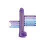 AU NATUREL BOLD DADDY 14" DILDO PURPLE - 4