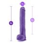AU NATUREL BOLD DADDY 14" DILDO PURPLE - 5