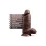 AU NATUREL CHUB 10" DILDO CHOCOLATE - 3