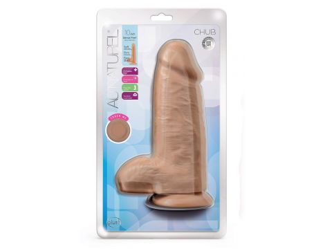 AU NATUREL CHUB 10" DILDO MOCHA - 5