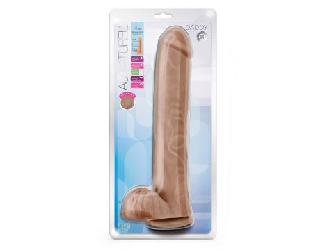 AU NATUREL DADDY 14" DILDO MOCHA - 4