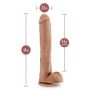 AU NATUREL DADDY 14" DILDO MOCHA - 4