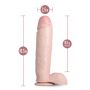 AU NATUREL HUGE 10" DILDO VANILLA - 6
