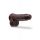 DR. SKIN SILICONE DR. MURPHY 8Â INCH THRUSTING DILDO CHOCOLATE