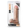 Dildo realistyczne Dr. Skin Mr. Magic z jajami beżowe 24 cm - 5