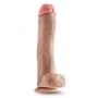 DR. SKIN MR. SAVAGE 11.5 INCH DILDO WITH BALLS BEIGE - 3