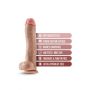 DR. SKIN MR. SAVAGE 11.5 INCH DILDO WITH BALLS BEIGE - 5