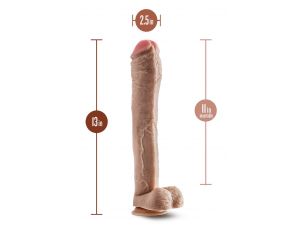 DR. SKIN MR. ED 13 INCH DILDO WITH BALLS BEIGE
