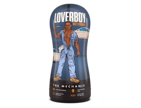 LOVERBOY THE MECHANIC SELF LUBRICATING STROKER BROWN - 5