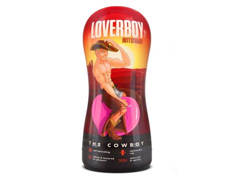 LOVERBOY COWBOY SELF LUBRICATING STROKER BEIGE - 5