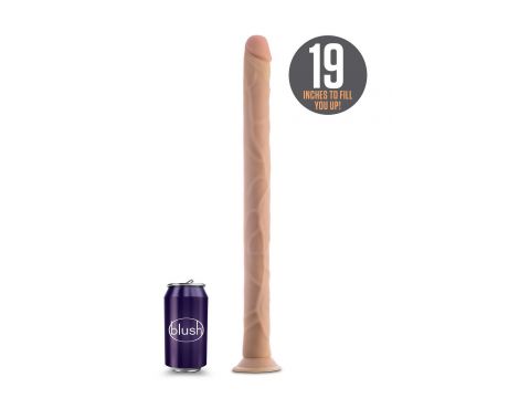 Dildo PVC Dr. Skin beżowy 48 cm - 4