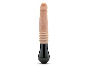 DR. SKIN SILICONE DR. KNIGHT THRUSTING GYRATING VIBRATING DILDO BEIGE