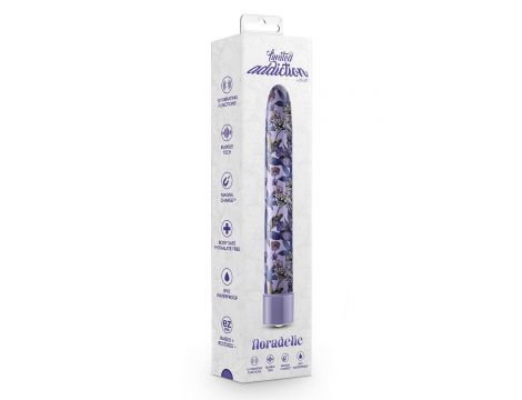 LIMITED ADDICTION FLORADELIC 7 INCH RECHARGEABLE VIBE PURPLE - 4