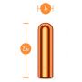 KOOL VIBES RECHARGEABLE MINI BULLET TANGERINE - 3