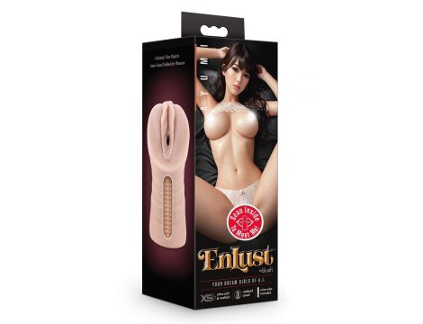 Masturbator wibrujący Ayumi Blush beżowy - 3