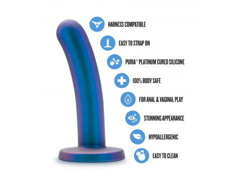 Dildo realistyczne Temptasia Surrender niebieskie 14 cm - 2
