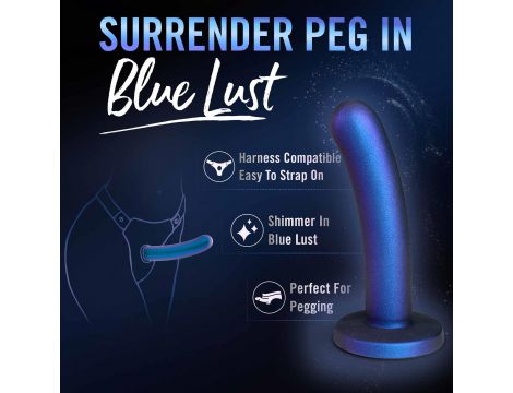 Dildo realistyczne Temptasia Surrender niebieskie 14 cm - 6