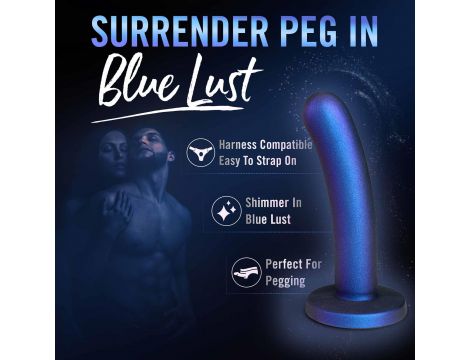 Dildo realistyczne Temptasia Surrender niebieskie 14 cm - 11