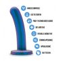Dildo realistyczne Temptasia Surrender niebieskie 14 cm - 3