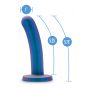 Dildo realistyczne Temptasia Surrender niebieskie 14 cm - 4