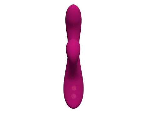 Wibrator króliczek Blush Quinn bordowy silikonowy USB 23 cm - 5