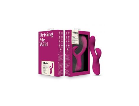 Wibrator króliczek Blush Quinn bordowy silikonowy USB 23 cm - 6