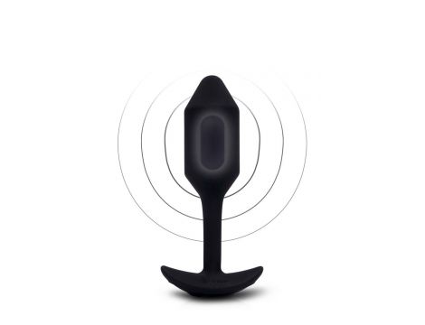 B-VIBE VIBRATING SNUG PLUG 2 BLACK - 3