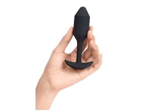 B-VIBE VIBRATING SNUG PLUG 2 BLACK - 2