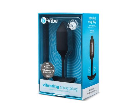 B-VIBE VIBRATING SNUG PLUG 2 BLACK - 5