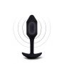 B-VIBE VIBRATING SNUG PLUG 2 BLACK - 4