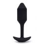 B-VIBE VIBRATING SNUG PLUG 2 BLACK - 2