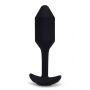 B-VIBE VIBRATING SNUG PLUG 2 BLACK - 5