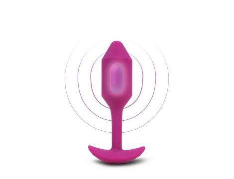 B-VIBE VIBRATING SNUG PLUG 2 ROSE