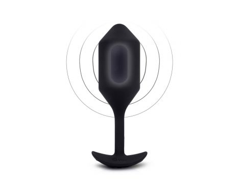 B-VIBE VIBRATING SNUG PLUG 4 BLACK