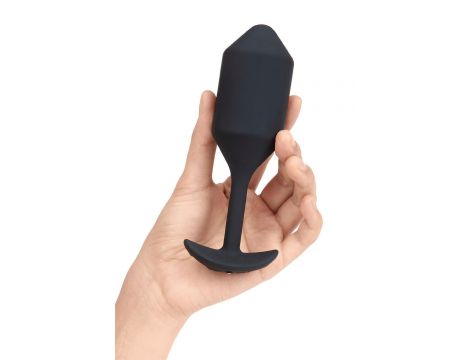 B-VIBE VIBRATING SNUG PLUG 4 BLACK - 3